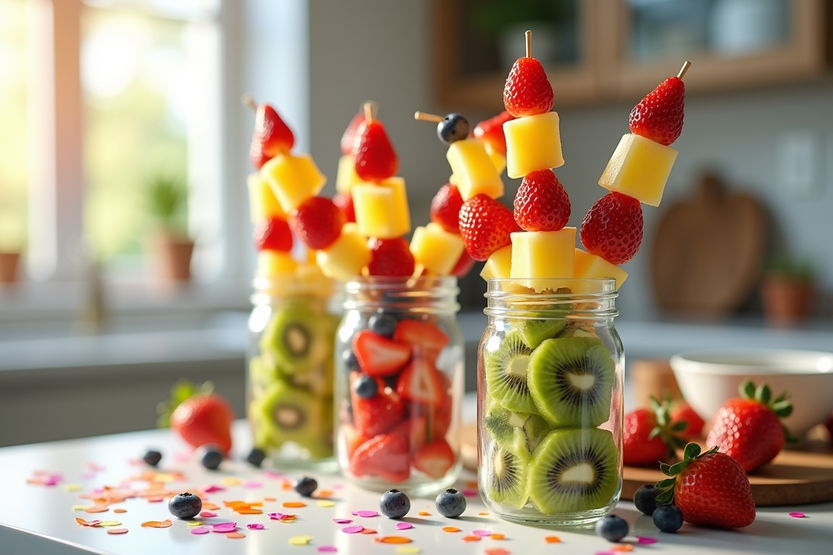 brochettes fruits