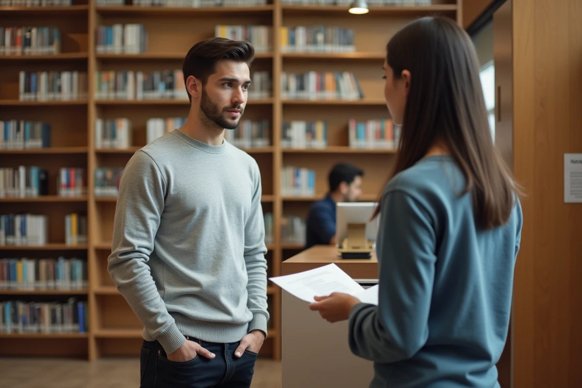 Jeune homme demandant de l