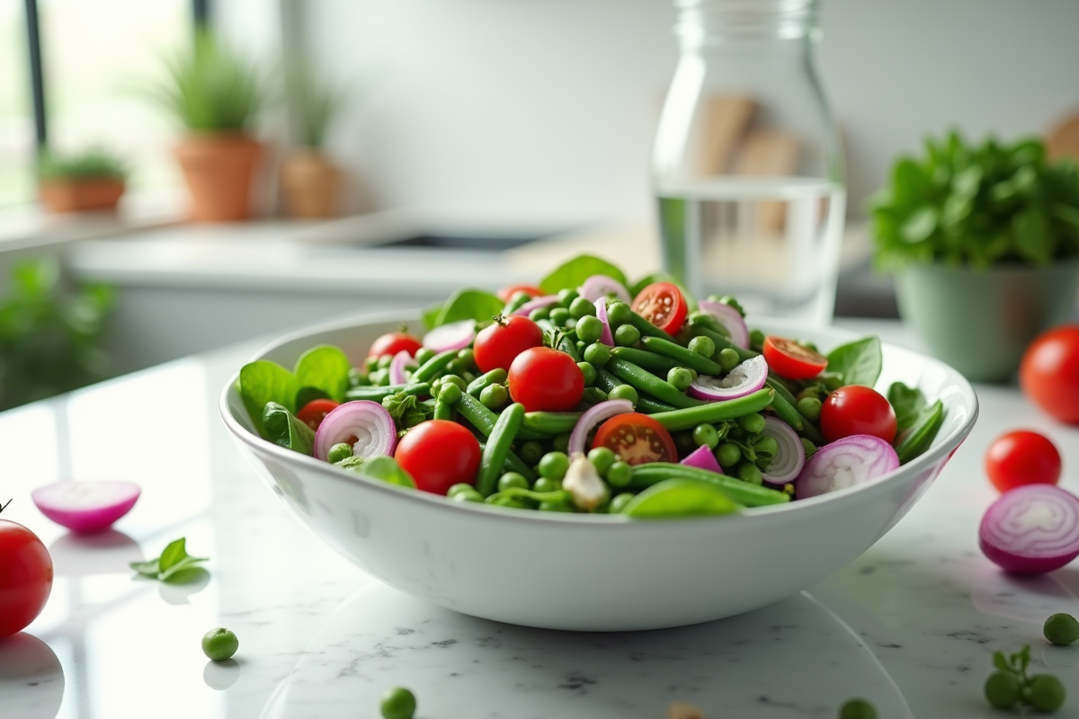 Salade colorée d